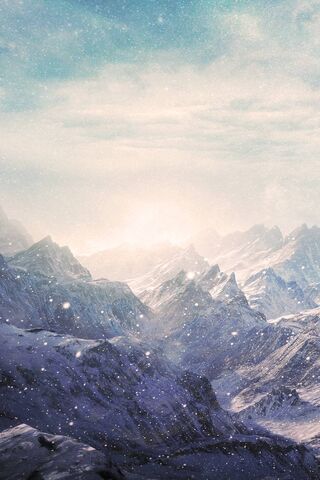 Whispers of Winter: The Snowy Peaks