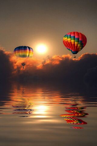 Balloon Sunset