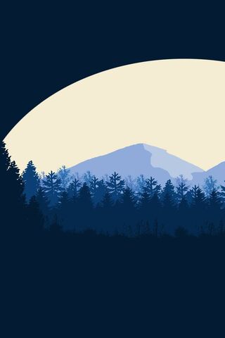 Flat Forest Mountain