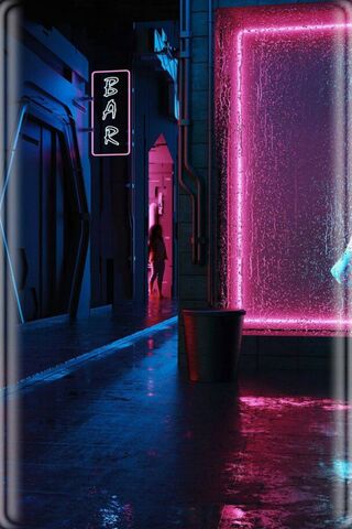 Neon Nights at the Bar ..