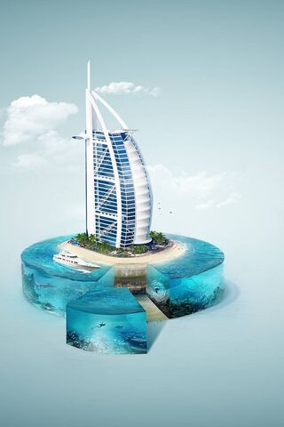 Burj Al Arab: A Stunning 4K CGI Vision 🌊🏙️