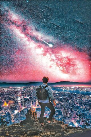 Celestial Dreams: Chasing the Shooting Star 🌠