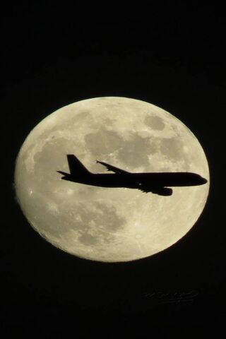 달과 비행기