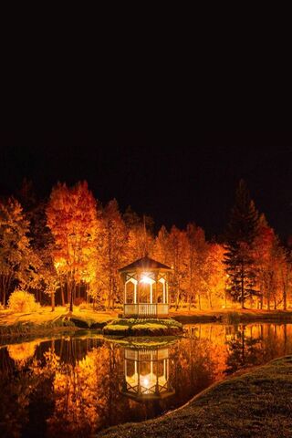 Gazebo At Night