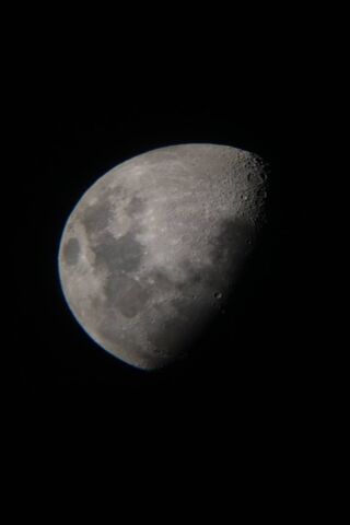 Celestial Wonder: The Half Moon 🌙