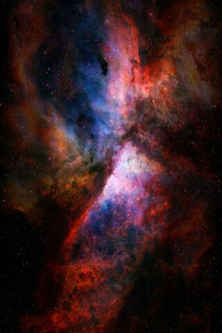 Cosmic Dance of Colors: The Space Nebula