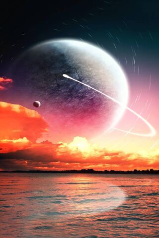 Celestial Serenity: A Cosmic Sunset 🌌🌅