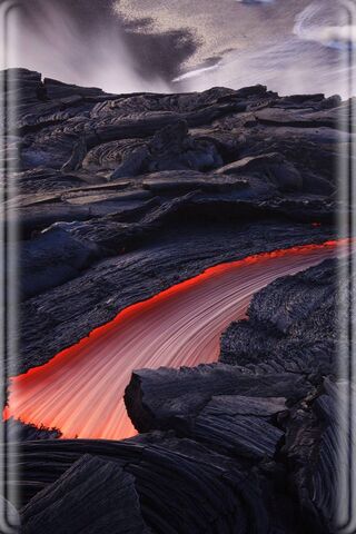 Lava's Embrace: Nature's Fiery Dance