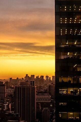 Golden Hour Over the Urban Jungle 🌆✨