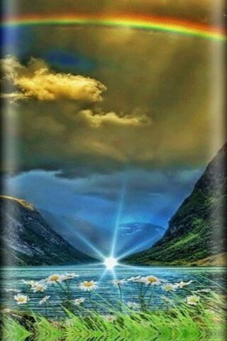 Radiant Reflections: Nature's Canvas 🌈✨