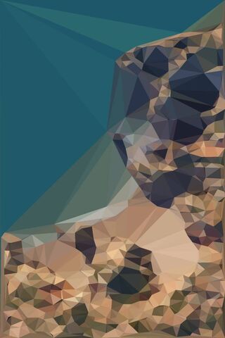 Geometric Serenity by the Shore 🌊✨