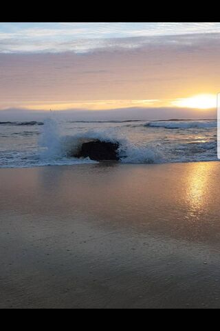 Sunrise Ocean Rock