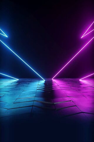 Neon Dreams: The Dance of Light