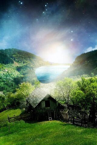 Whispers of the Enchanted Hut 🌄✨