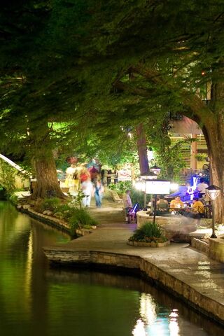 Evening Strolls Along the River Walk 🌙✨