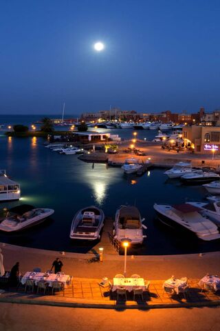 Moonlit Serenity at El Gouna Marina 🌙✨