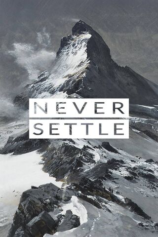 Never Settle