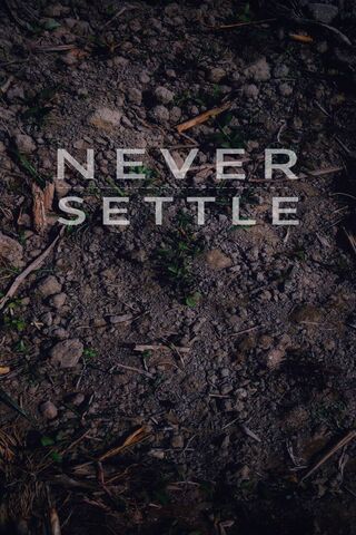 Never Settle Nature Wallpaper - Download to your mobile from PHONEKY