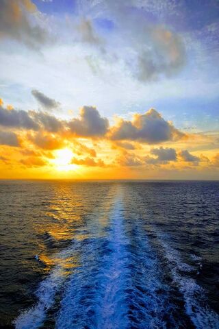 Chasing Horizons: A Sunset Voyage 🌅🚢