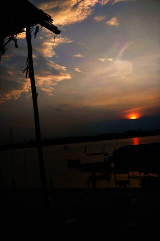 Sunset Serenity at Ganga Ghat 🌅