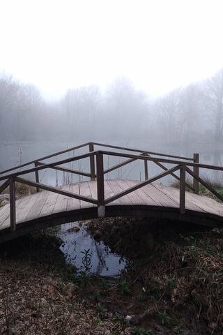 Misty Serenity: The Enchanted Bridge