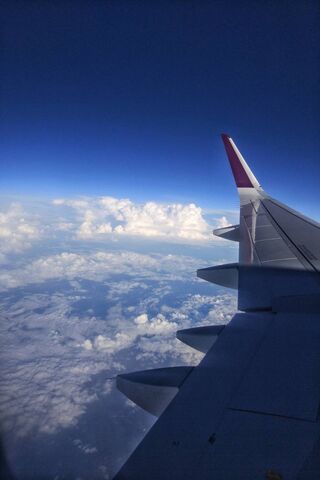 Soaring Above the Clouds: The Airplane Fin Perspective ✈️☁️