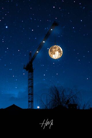 Sky's Celestial Construction 🌙✨