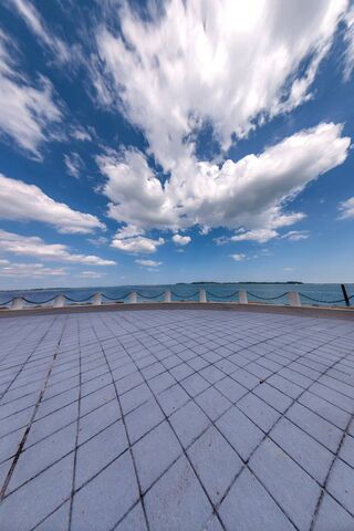 Skyward Serenity: A View from JFK Library