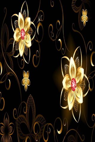 Golden Blossoms in the Night 🌼✨