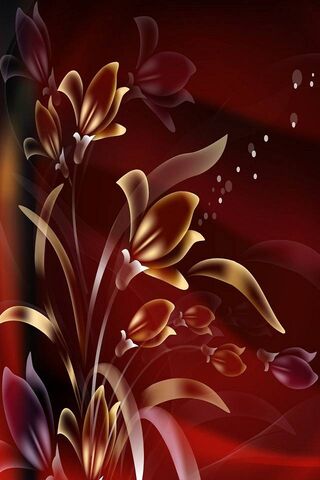 Crimson Blooms: A Dance of Light