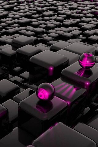 Neon Dreams: A Journey Through 3D Cubes