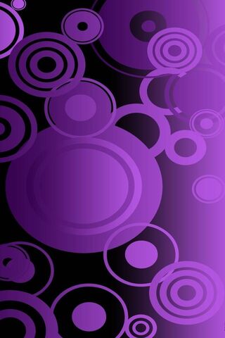 Purple Harmony: A Dance of Circles
