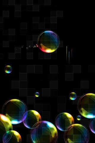 Colorful Bubbles in the Dark