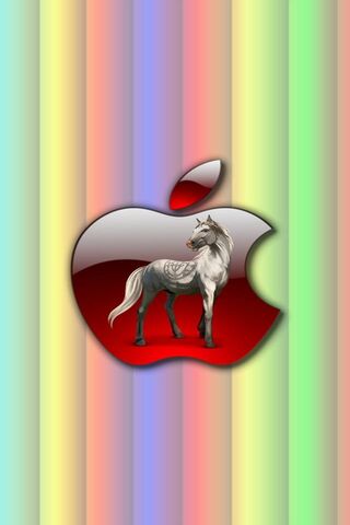 Whimsical Fusion: Apple Meets Equine Elegance 🍏🐴