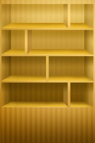 Golden Elegance: The Simple Shelf