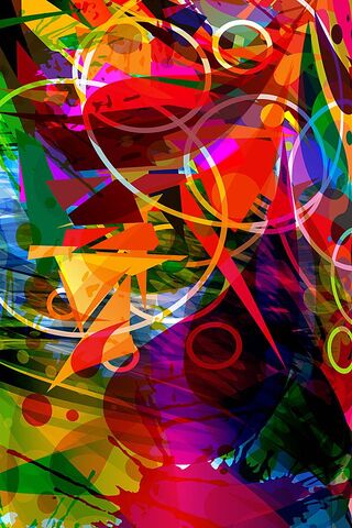 Vibrant Chaos: A Dance of Colors 🎨✨