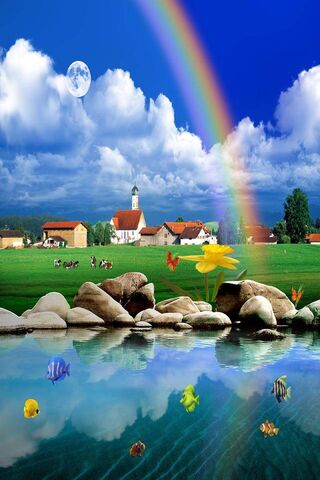 Serenity by the Lake 🌈🐟