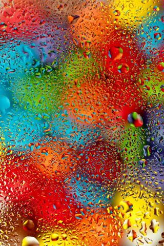 Vibrant Rain: A Splash of Color