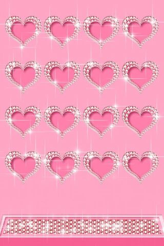 Pink Hearts Shelf