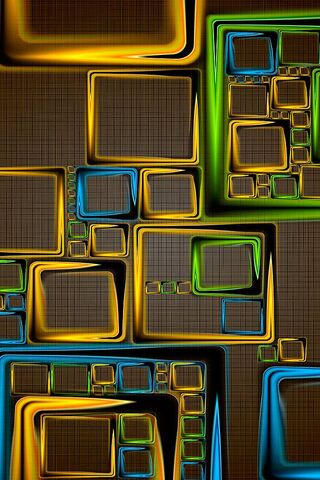 Geometric Glow: A Dance of Shapes