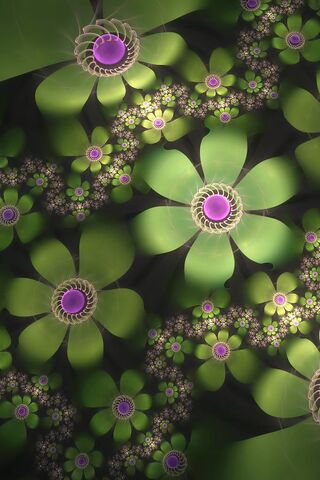 Emerald Blossoms: A Journey Through Nature's Patterns
