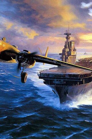 Soaring into the Horizon: A Naval Adventure ✈️🌅