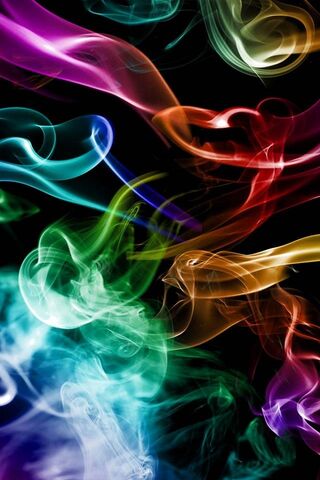 Whispers of Color: A Dance of Smoke