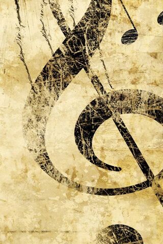 Melodic Echoes: A Vintage Treble Clef