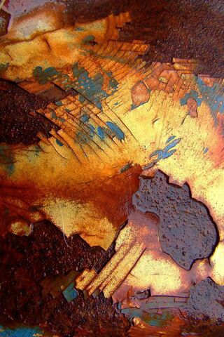 Rusty Wall: Nature's Abstract Canvas 🎨