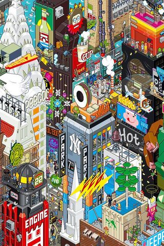 Vibrant Vibes of NYC: A Pixelated Adventure 🌆🎨