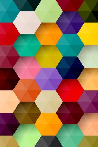 Цветные шестиугольники