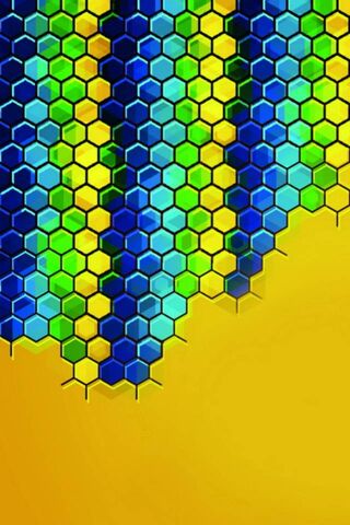Hexagonal Harmony: A Splash of Color 🎨✨