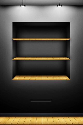 Sleek Elegance: The Black Shelf