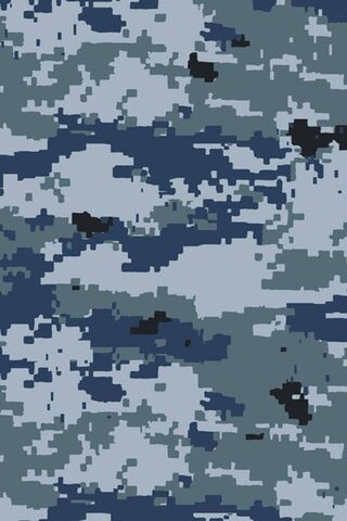 Oceanic Shadows: The Blue Camo Pattern 🌊🔵